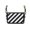 Bolso bandolera Off-White con Binder Clip y rayas, negro