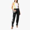 Bolso bandolera Off-White con Binder Clip y rayas, negro