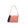 Bolso bandolera Off-White de piel de vaca negra y rosa «Black Pink»
