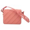 Bolso bandolera Off-White de piel de vaca negra y rosa «Black Pink»