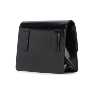 Bolso bandolera pequeño negro metalizado con estampado Cortex LOGO de la serie 20 Jitney0.7