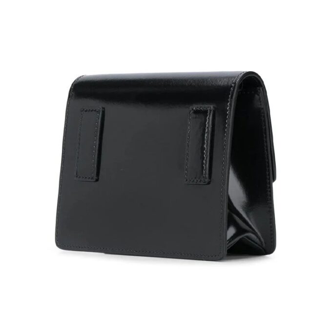 Bolso bandolera pequeño negro metalizado con estampado Cortex LOGO de la serie 20 Jitney0.7