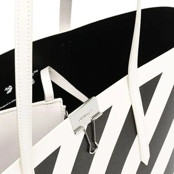 Bolso Binder Shopper «Blanco Negro»