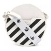 Bolso de cuero Off-White Deceleration Stripe Blanco