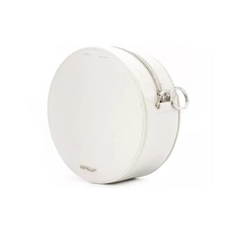 Bolso de cuero Off-White Deceleration Stripe Blanco