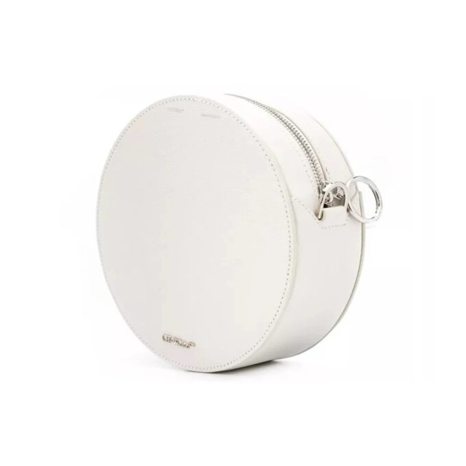 Bolso de cuero Off-White Deceleration Stripe Blanco