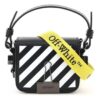 Bolso de cuero Off-White Deceleration, tamaño pequeño, negro