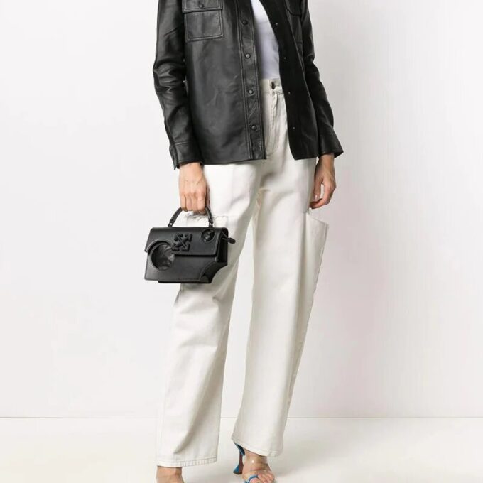 Bolso de diseño Off-White Jitney 1.4 Negro
