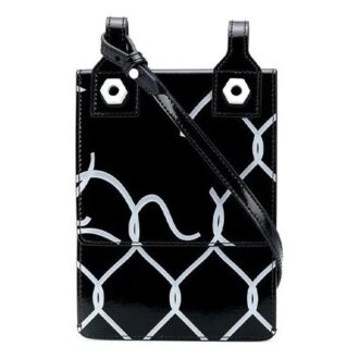 Bolso de Hombro Broken Fence Postman para hombre, negro
