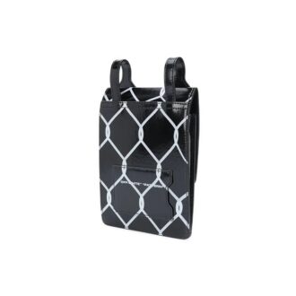 Bolso de Hombro Broken Fence Postman para hombre, negro