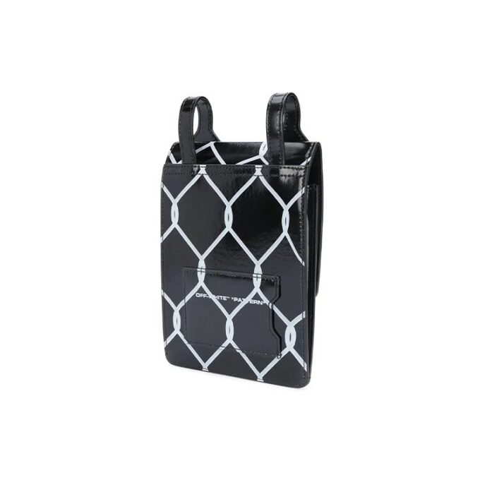 Bolso de Hombro Broken Fence Postman para hombre, negro