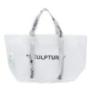 Bolso de hombro con estampado de 20 letras esculpidas