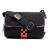 Bolso de hombro con hebilla para hombre Off-White, bolso tipo mensajero, negro