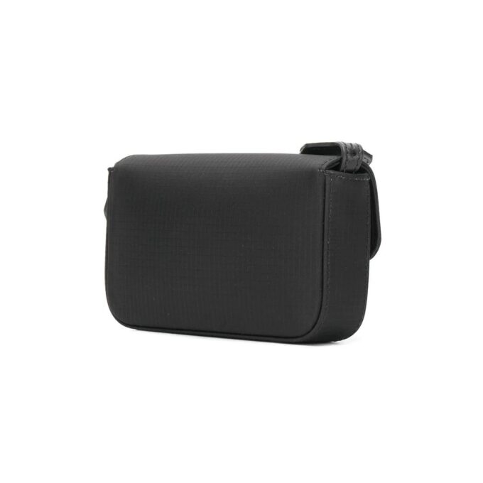 Bolso de hombro con logotipo negro