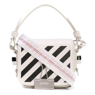 Bolso de Hombro con logotipo Off-White, color blanco