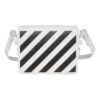 Bolso de hombro con logotipo Off-White Negro Blanco