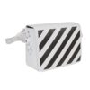 Bolso de hombro con logotipo Off-White Negro Blanco