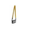 Bolso de hombro con microetiqueta y rayas de desaceleración en blanco roto, negro