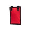 Bolso de hombro con múltiples bolsillos para hombre Negro/Rojo