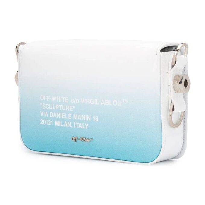 Bolso de hombro con solapa Off-White Little Blue