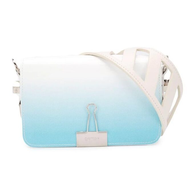 Bolso de hombro con solapa Off-White Little Blue