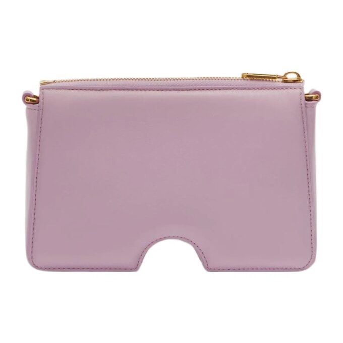 Bolso de hombro de cuero Off-White Burrow «Lilac»