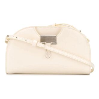 Bolso de hombro de piel de vaca Off-White Blanco