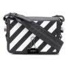 Bolso de hombro de piel Off-White Negro/Blanco