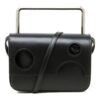 Bolso de Hombro Leather 21 Flip negro