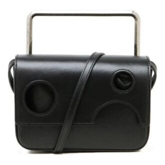 Bolso de Hombro Leather 21 Flip negro