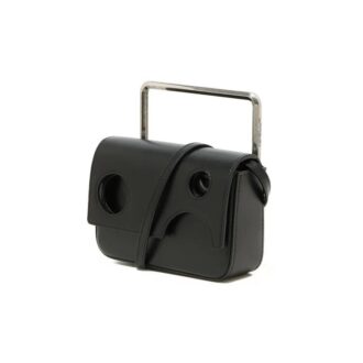 Bolso de Hombro Leather 21 Flip negro