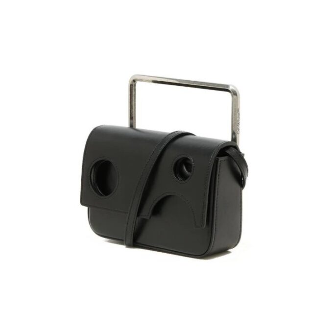Bolso de Hombro Leather 21 Flip negro