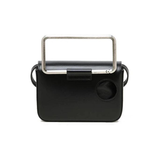 Bolso de Hombro Leather 21 Flip negro