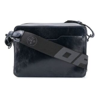 Bolso de hombro negro con correas Off-White para hombre