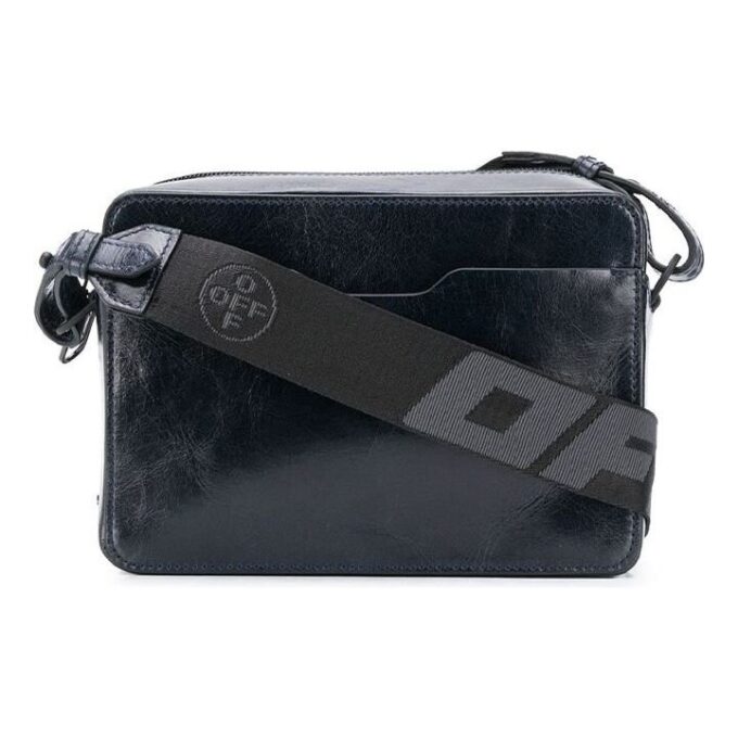 Bolso de hombro negro con correas Off-White para hombre