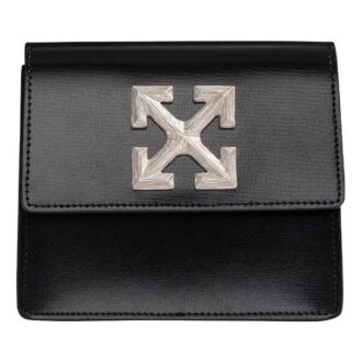 Bolso de hombro Off-White Arrow negro