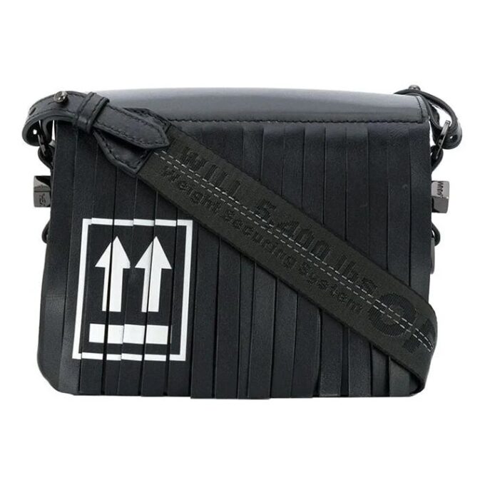 Bolso de hombro Off-White Arrow Negro