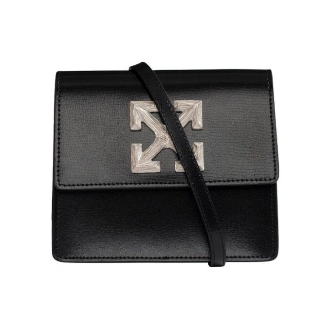 Bolso de hombro Off-White Arrow negro