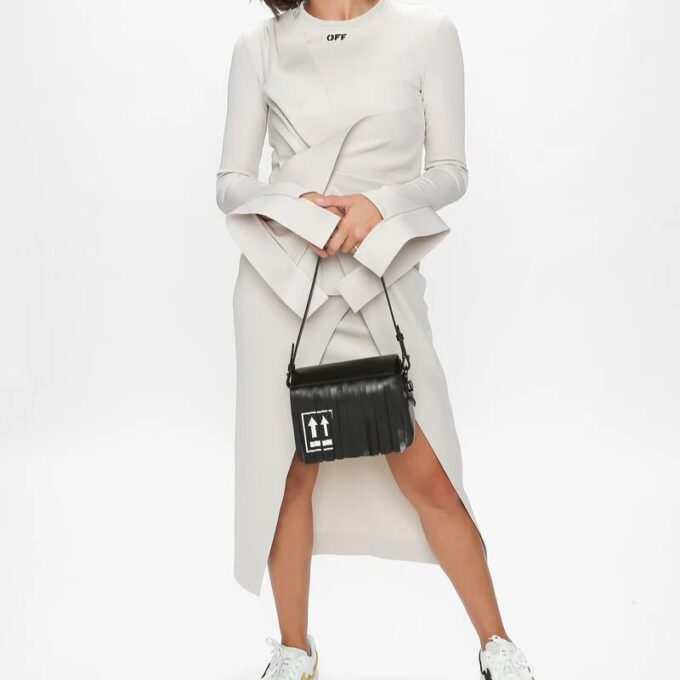 Bolso de hombro Off-White Arrow Negro