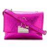 Bolso de Hombro Off-White Binder Clip rosa metalizado