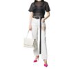 Bolso de hombro Off-White con Binder Clip Blanco