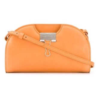 Bolso de Hombro Off-White con detalles Naranja