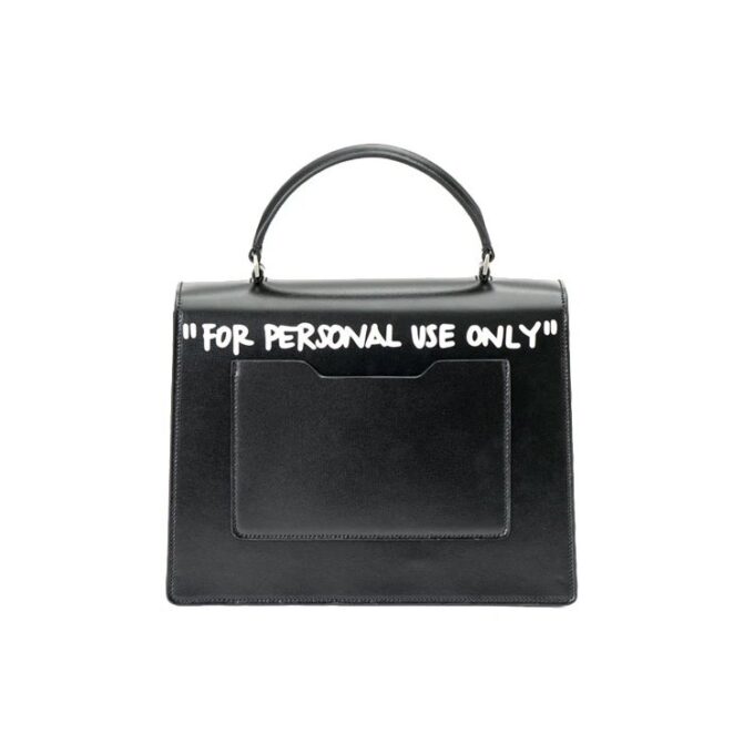 Bolso de Hombro Off-White con logotipo «Cash Inside» en negro