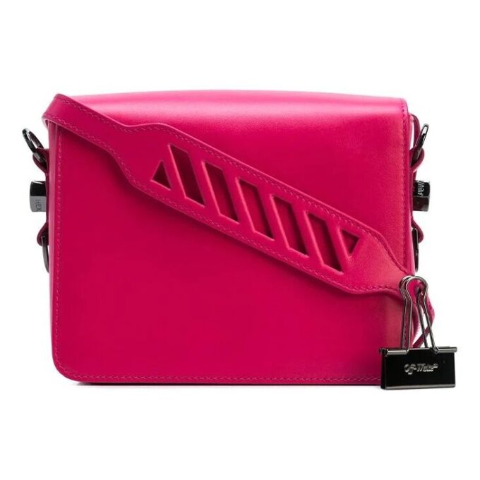 Bolso de hombro Off-White Elite Rojo Rosa