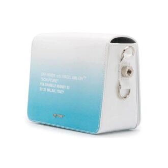 Bolso de hombro Off-White Flap azul medio