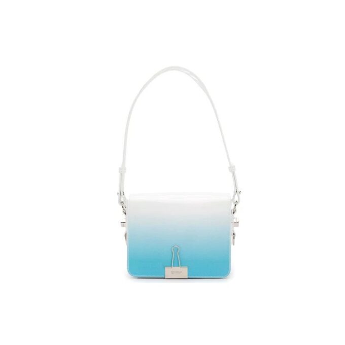 Bolso de hombro Off-White Flap azul medio