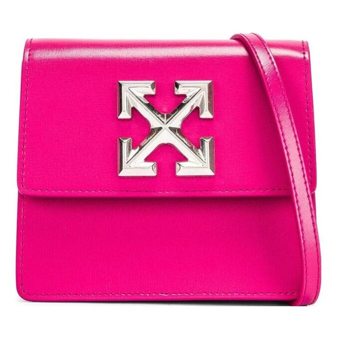 Bolso de hombro Off-White Jitney 0.7 «Pink»