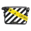 Bolso de Hombro Off-White Stripe Binder Clip Negro / Blanco / Amarillo