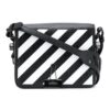 Bolso de Hombro Off-White Stripe Binder Clip Negro / Blanco / Amarillo