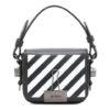 Bolso de hombro Off-White Stripe Mini Negro/Blanco